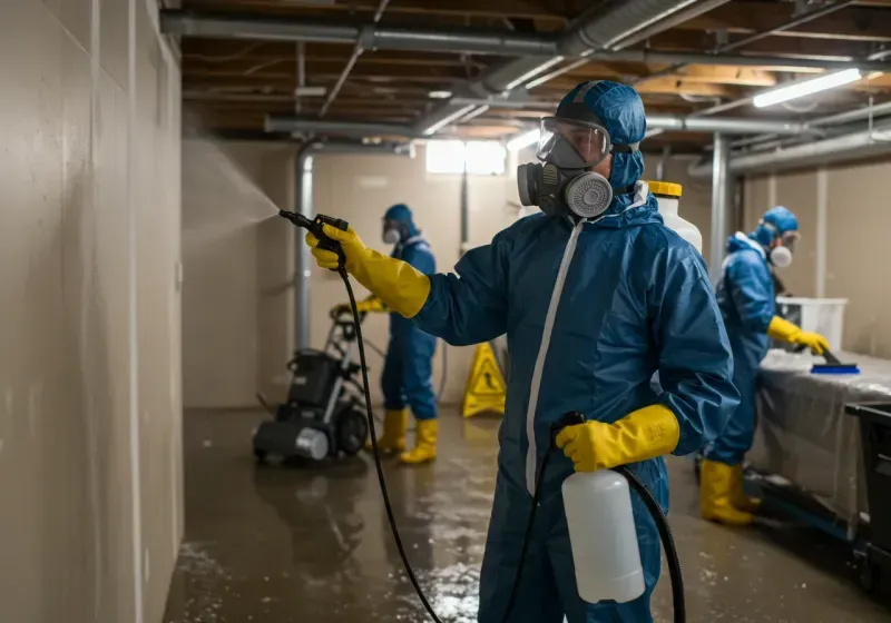 Basement Sanitization and Antimicrobial Treatment process in Jones, OK